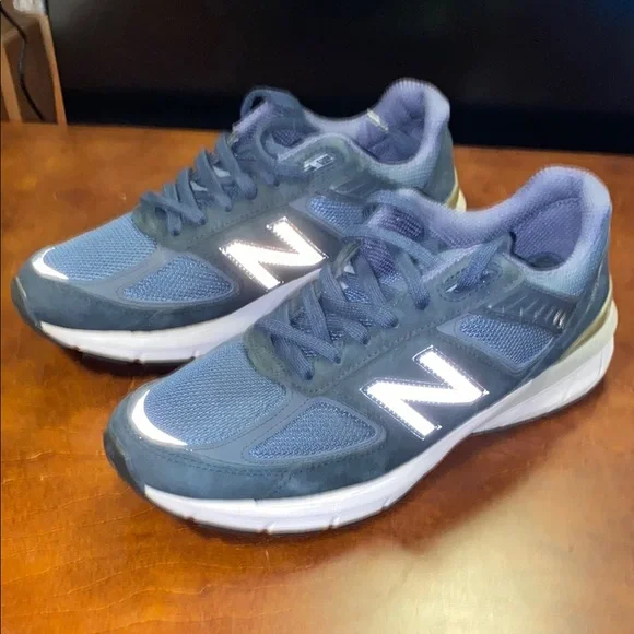 New Balance 990V5 Navy/Silver - Picture 7 of 7